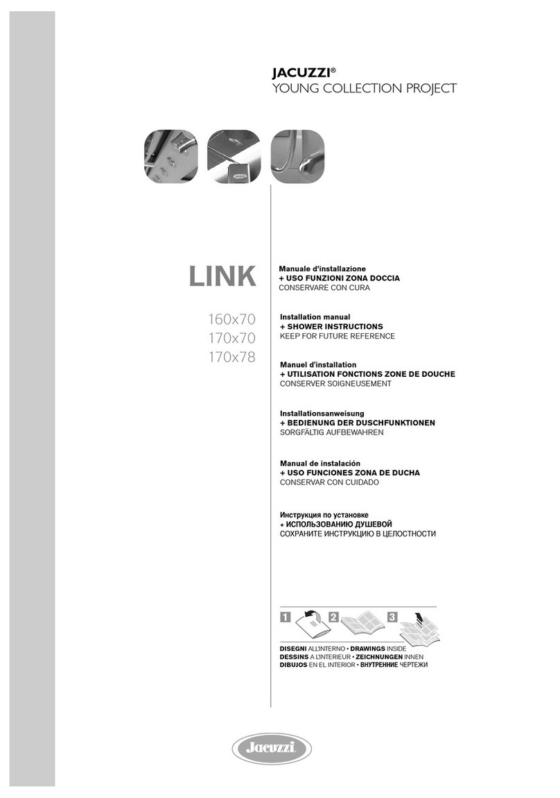Jacuzzi LINK 160x70 installation manual Jacuzzi LINK 160x70 installation manual