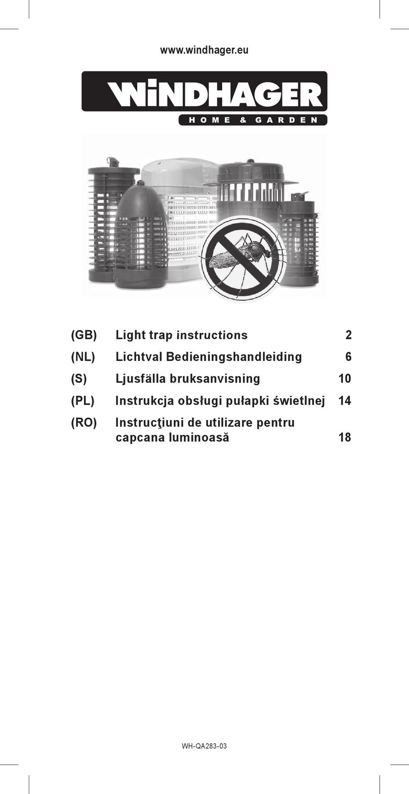 Windhager MOSQUITO STOPP PROFI instructions