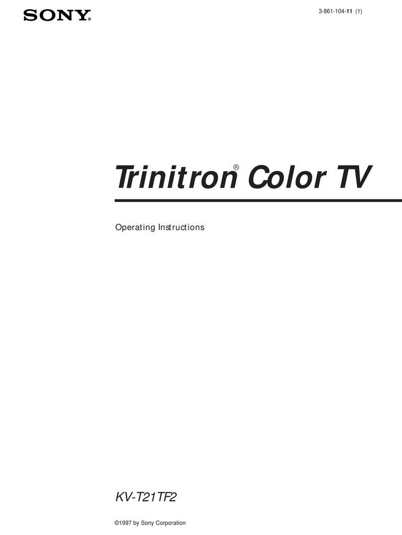 Sony Trinitron KV-T21TF2 User manual