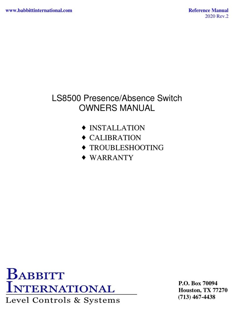BABBITT LS8500 User manual