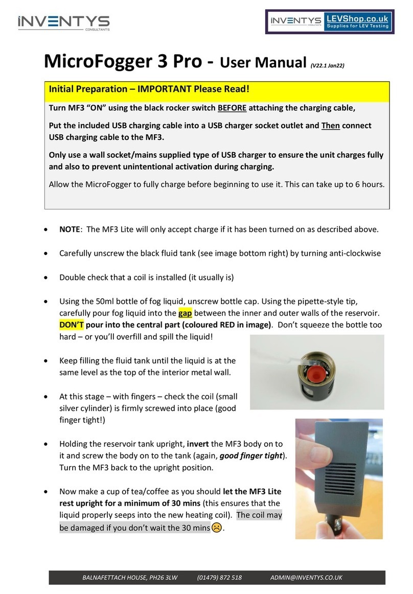 Inventys MicroFogger 3 Pro user manual