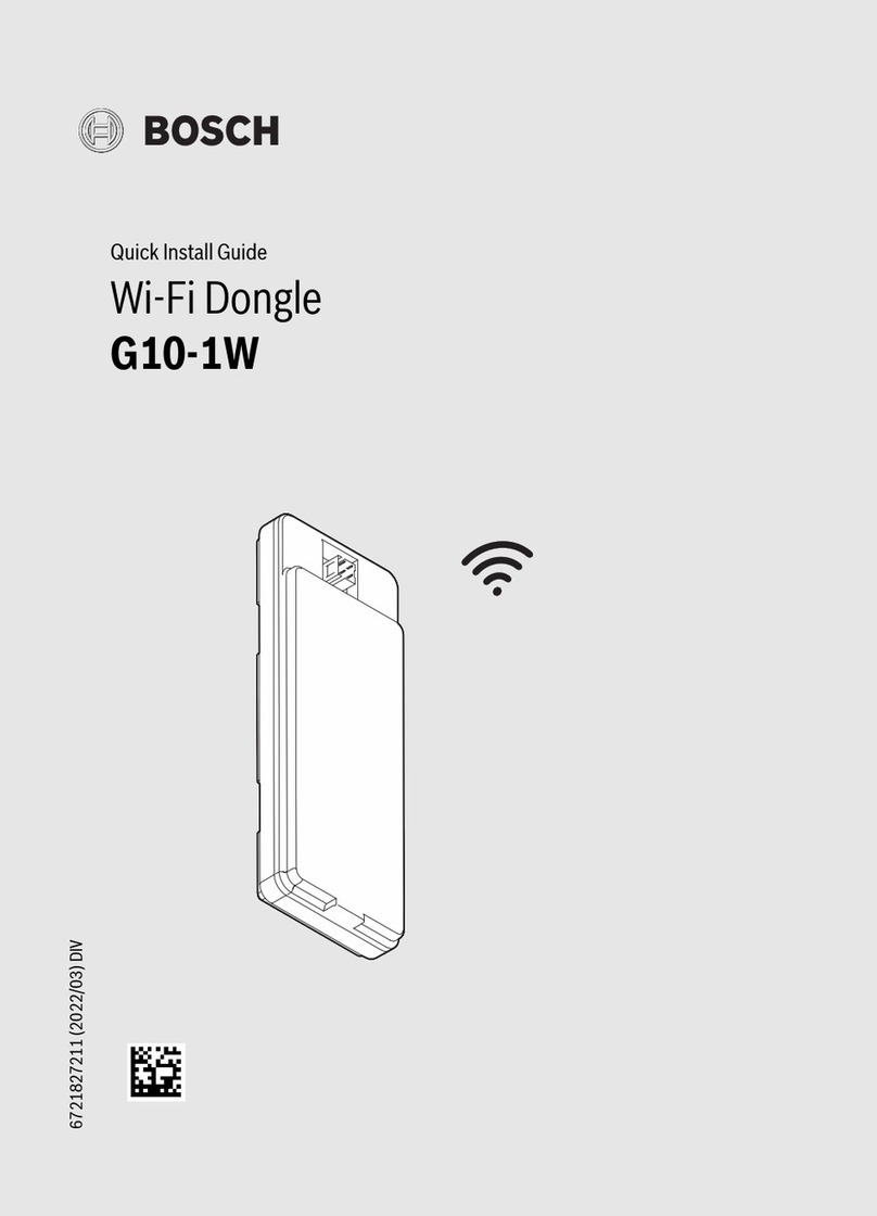 Bosch G10-1W Quick install guide