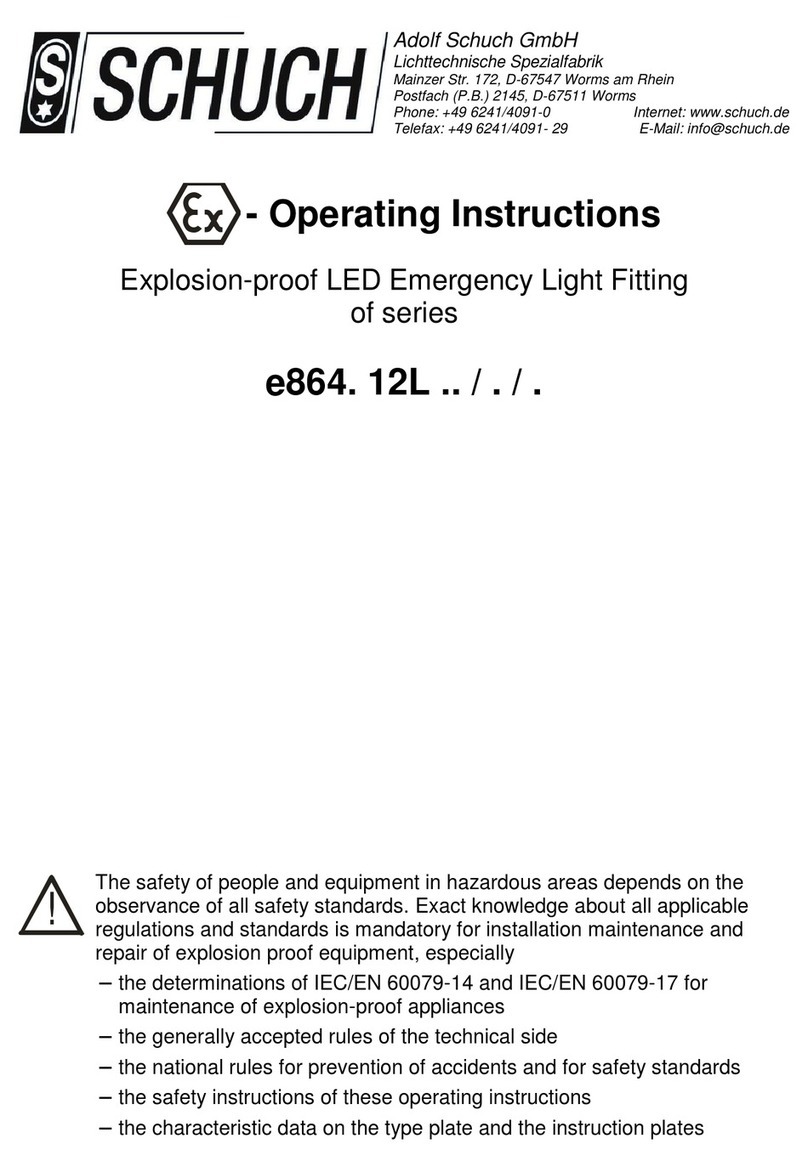 Schuch e864 12L Series operating instructions
