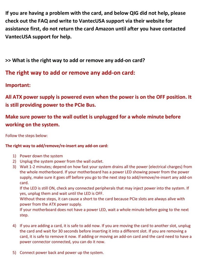 Vantec UGT-PC371AC User manual Vantec UGT-PC371AC User manual