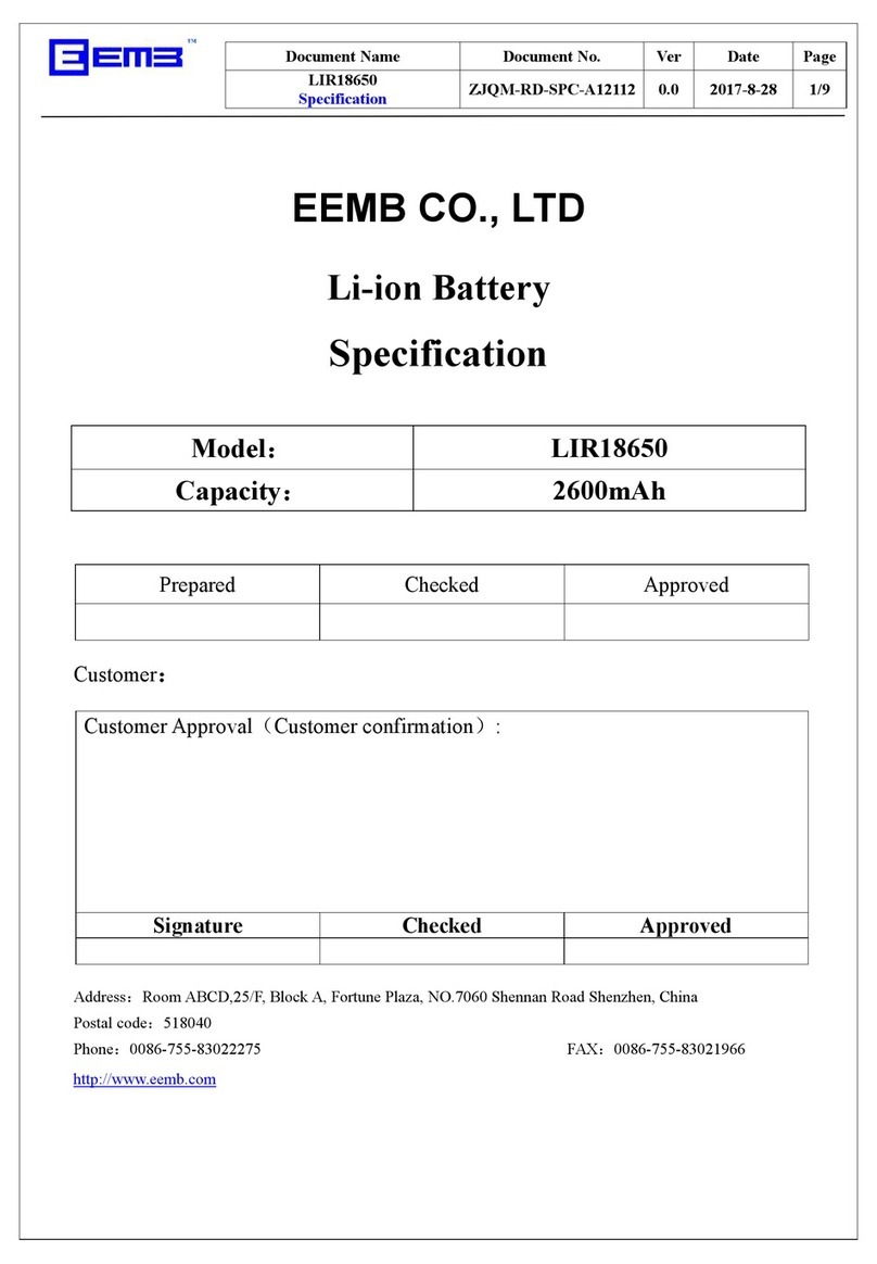EEMB LIR18650 User manual