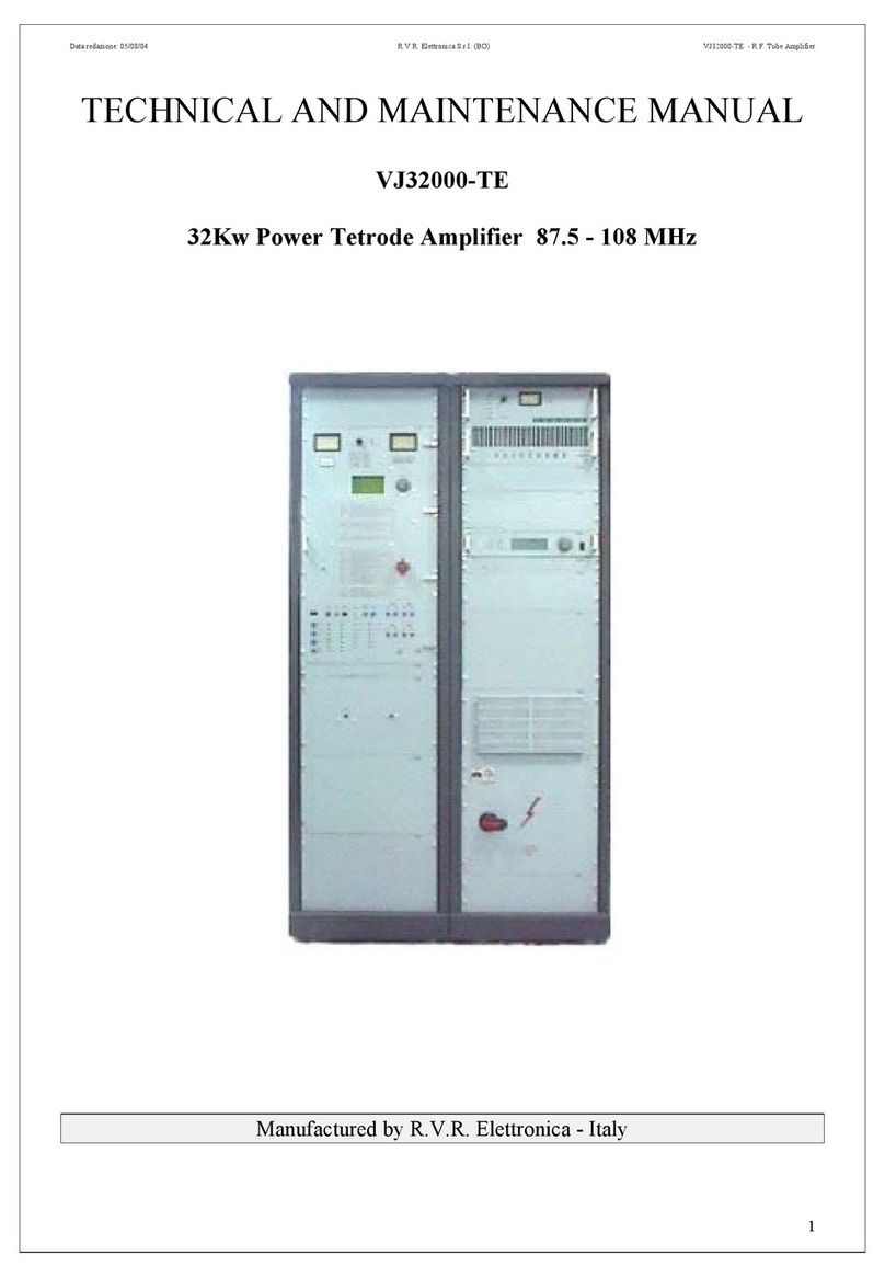 R.V.R. Elettronica VJ32000-TE User manual