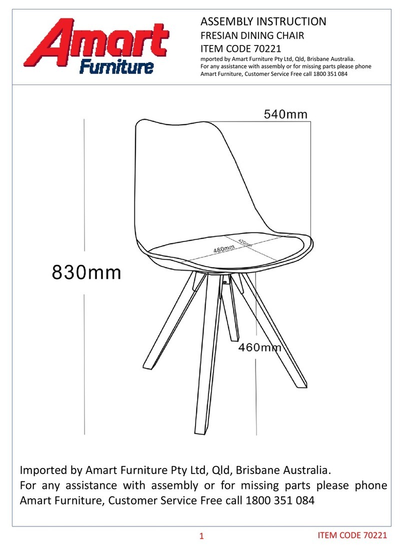 Amart Furniture Fresian 70221 Assembly instruction