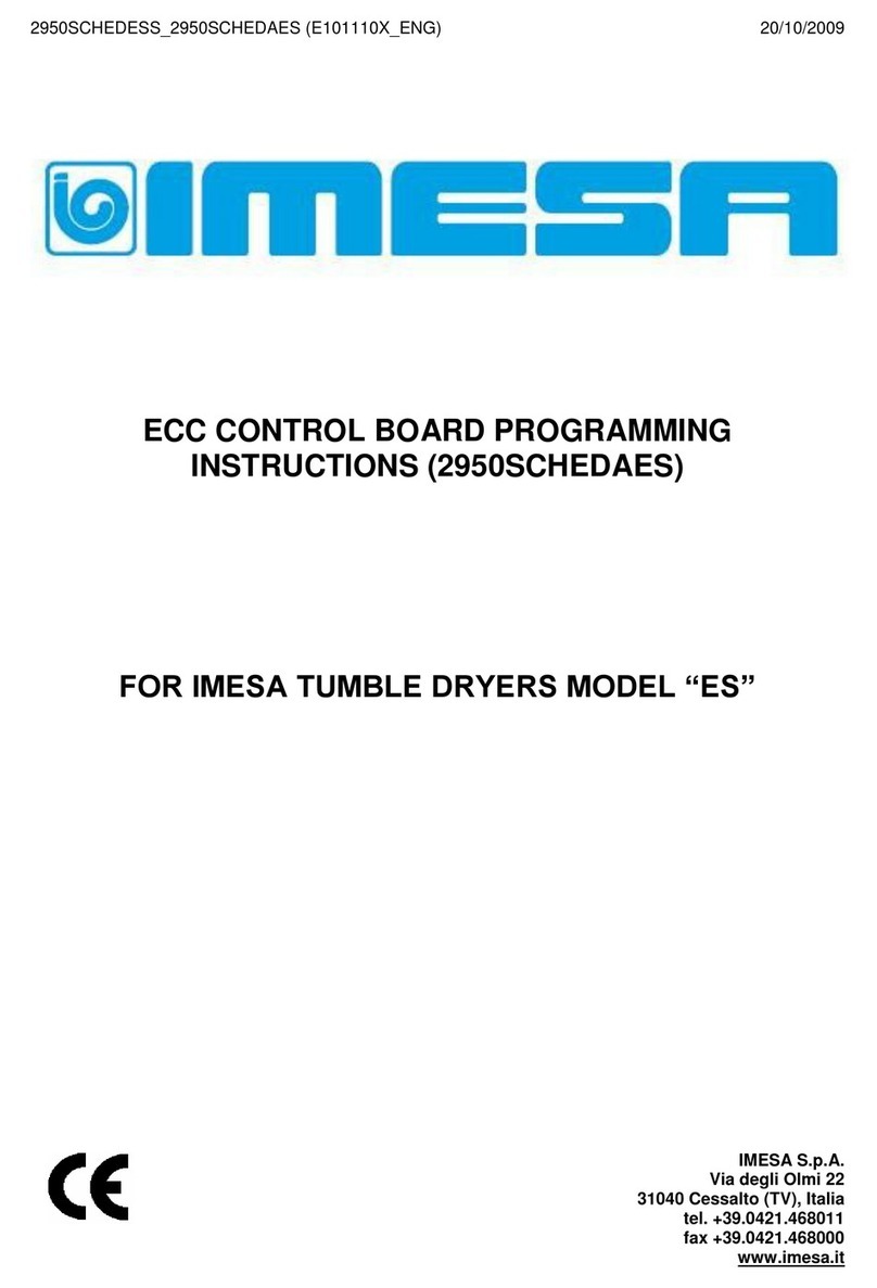 Imesa 2950SCHEDAES User manual