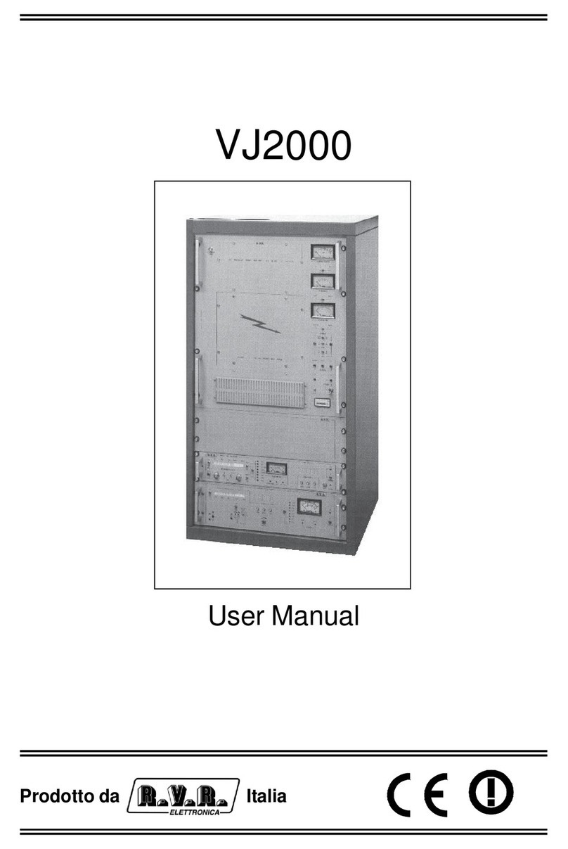 R.V.R. Elettronica VJ2000 User manual R.V.R. Elettronica VJ2000 User manual