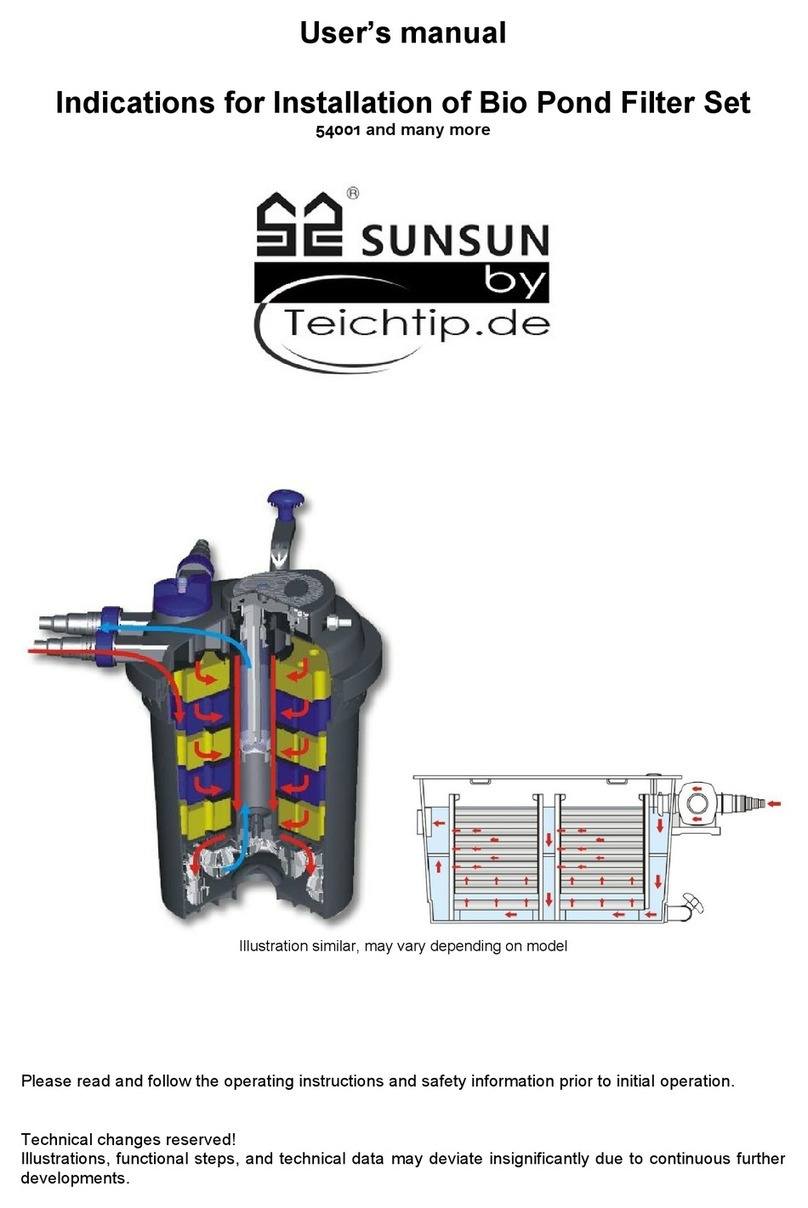 TeichTip Sunsun Bio Pond Filter Set User manual