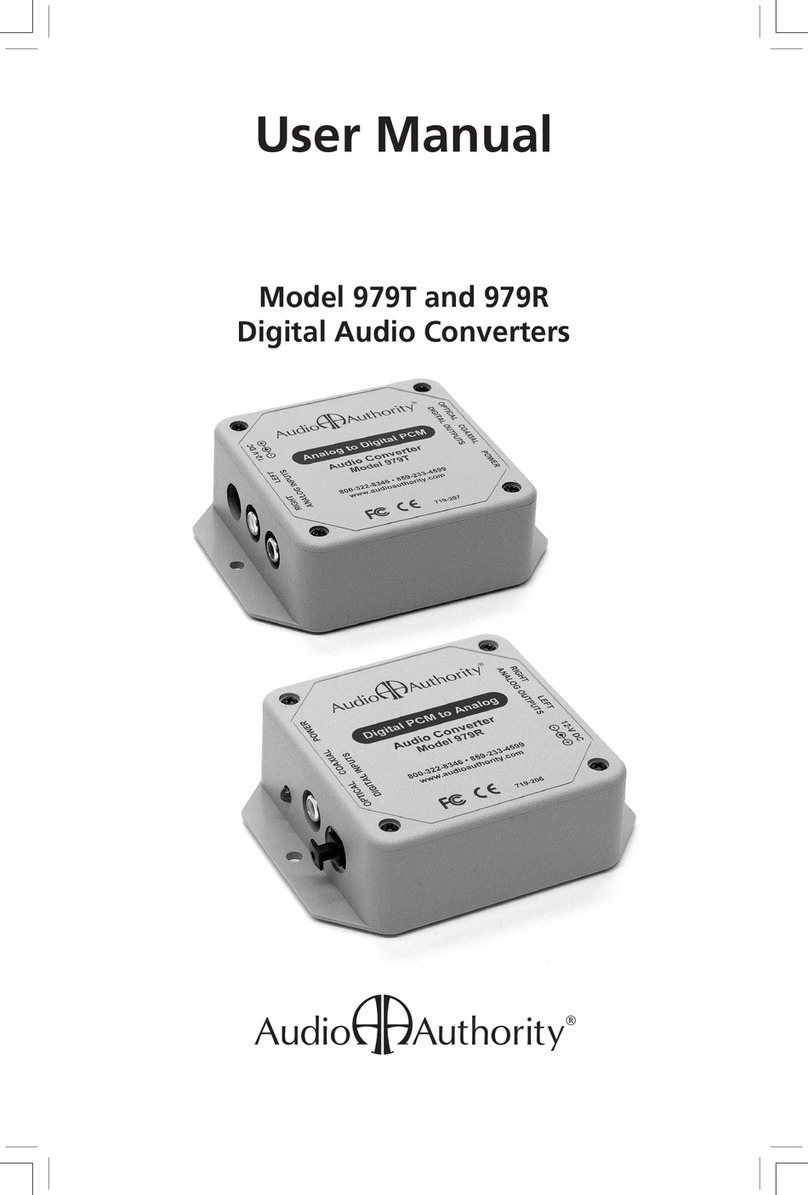 Audio Authority 979T user manual Audio Authority 979T user manual