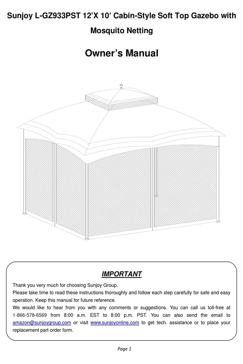 Sunjoy L-GZ933PST User manual Sunjoy L-GZ933PST User manual