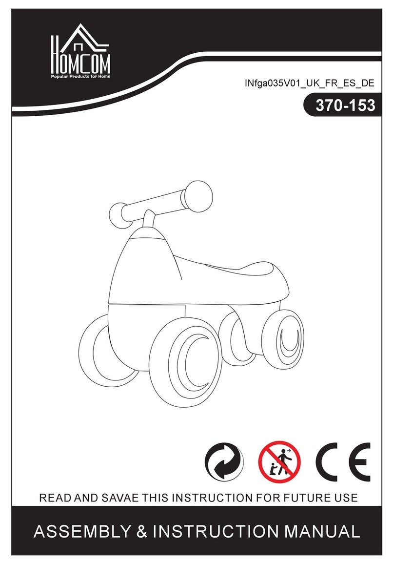 HOMCOM 370-153 Assembly & instruction manual HOMCOM 370-153 Assembly & instruction manual