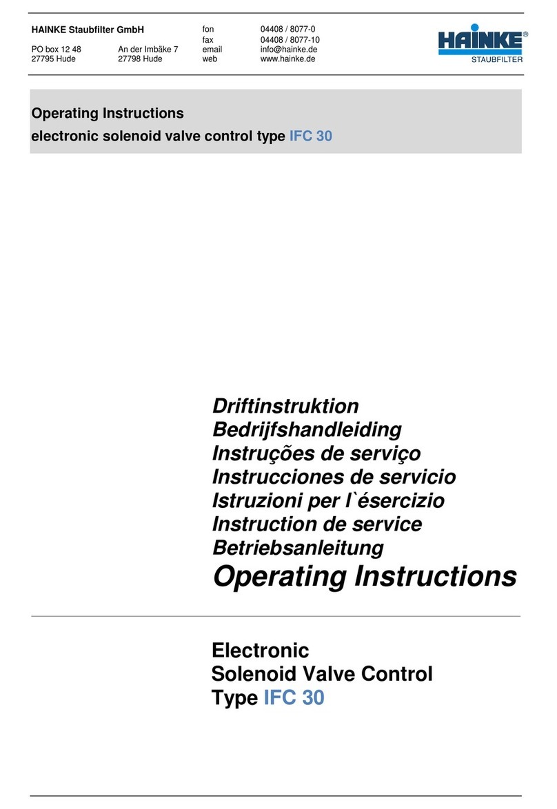 HAINKE IFC 30 operating instructions