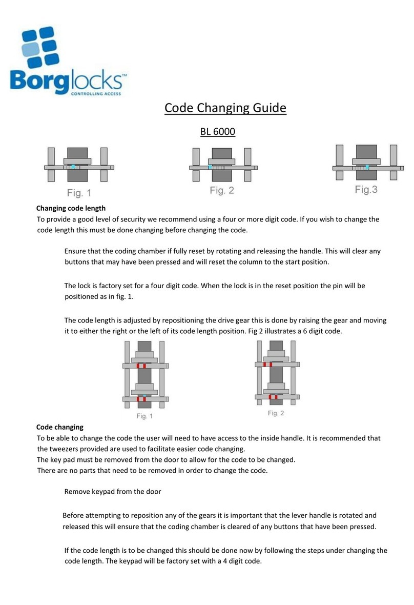 Borglocks BL 6000 Code guide