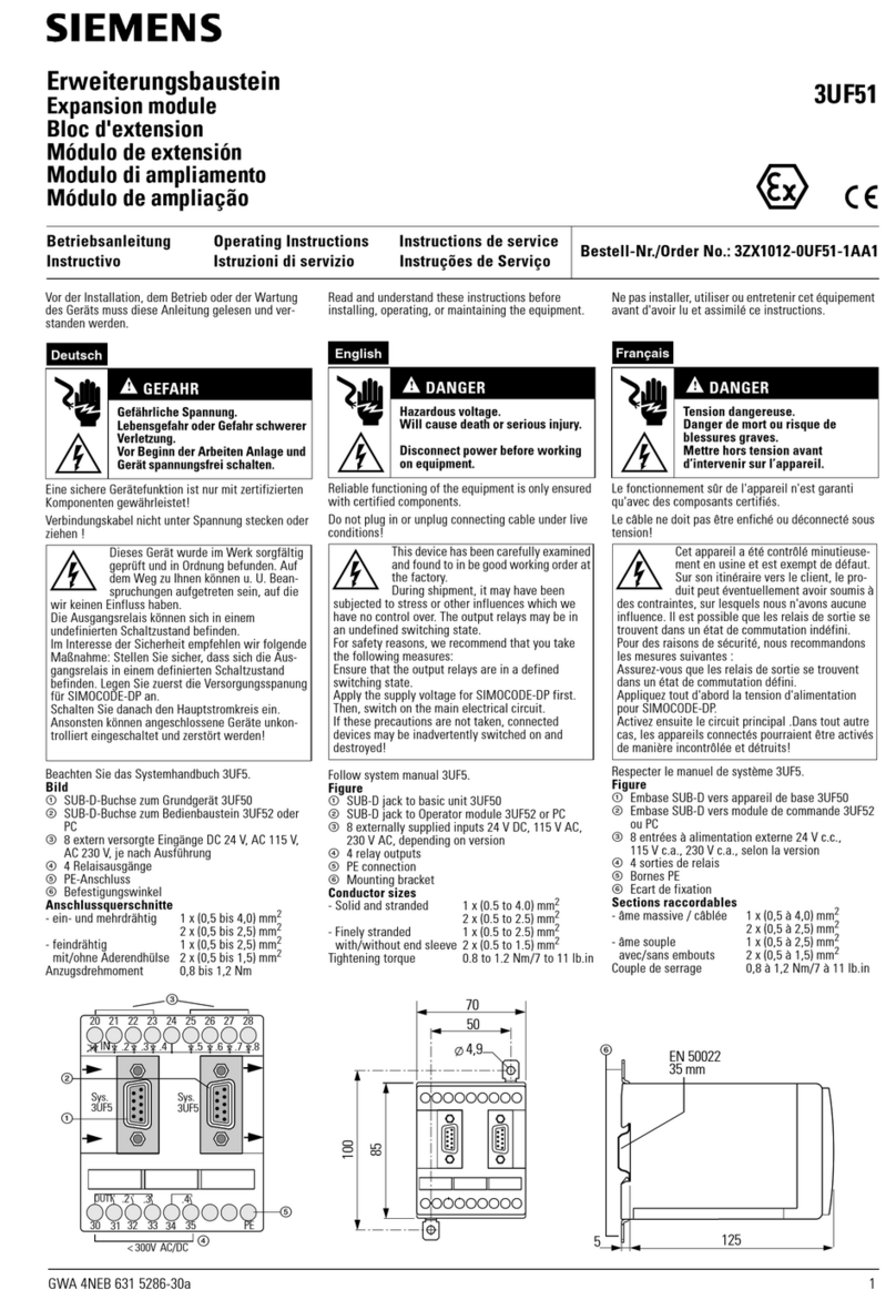 Siemens 3UF51 User manual Siemens 3UF51 User manual