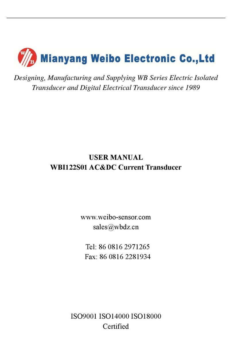 Mianyang Weibo Electronic WBI122S01 User manual