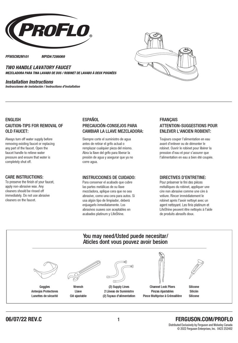 ProFlo PFWSCM2M101 installation instructions
