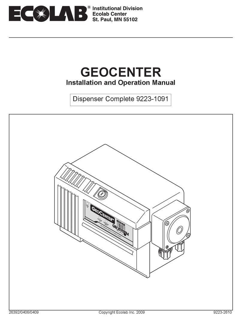Ecolab GEOCENTER User manual