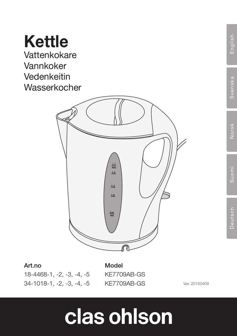 Clas Ohlson KE7709AB-GS manual