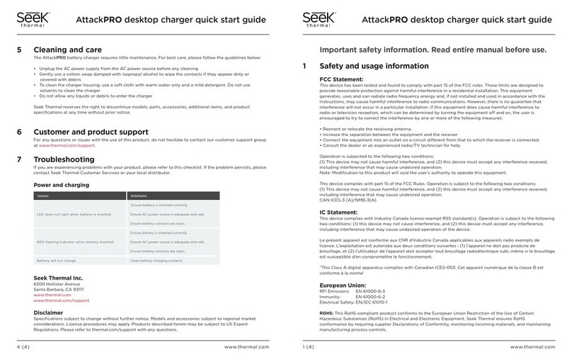 Seek Thermal AttackPRO quick start guide