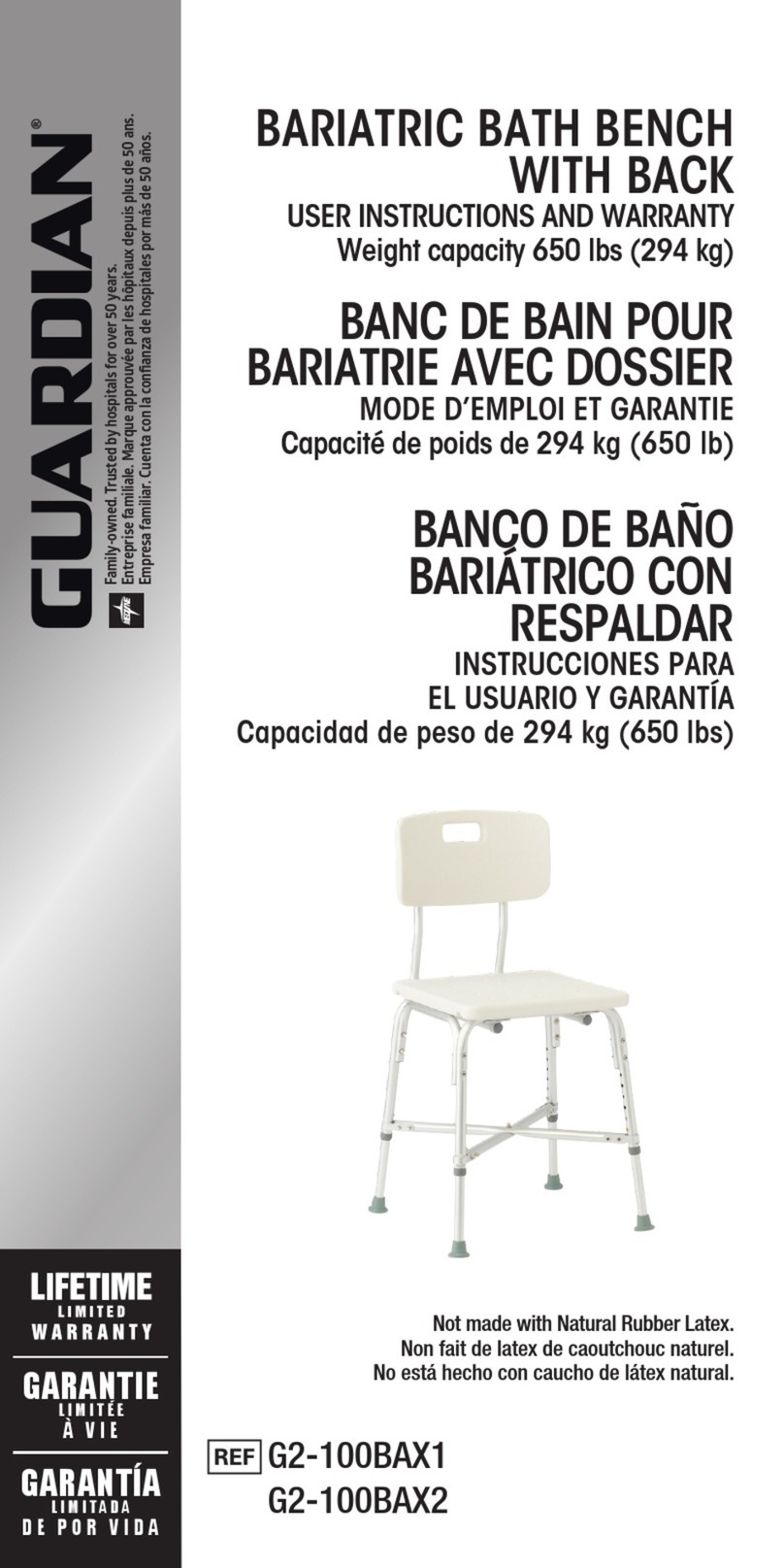 Guardian G2-100BAX1 User instructions