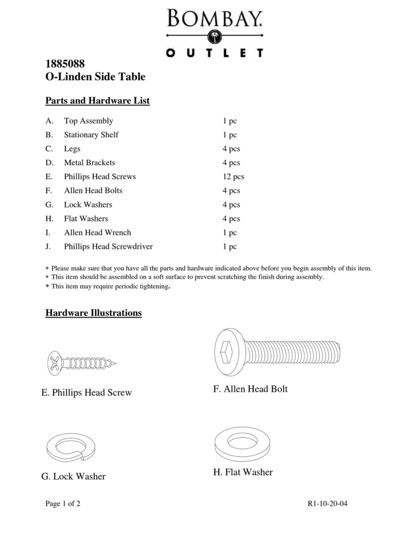 BOMBAY O-Linden 1885088 User manual