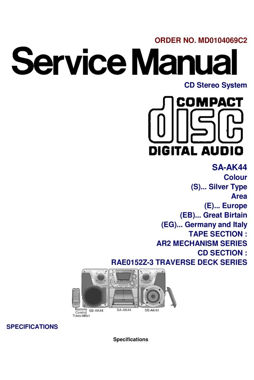 Panasonic SAAK44 - MINI HES W/CD PLAYER Service manual