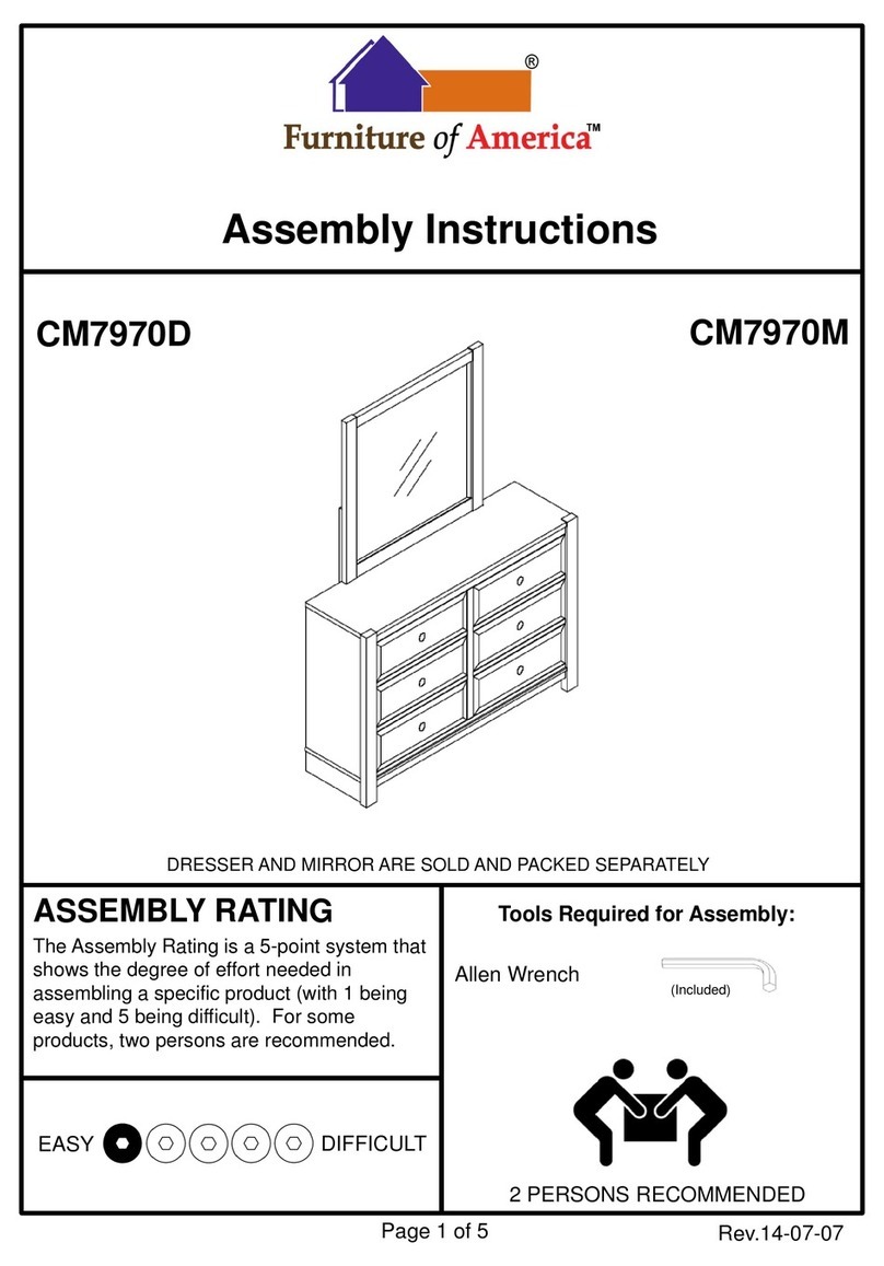 Furniture of America CM7970D Assembly instructions Furniture of America CM7970D Assembly instructions