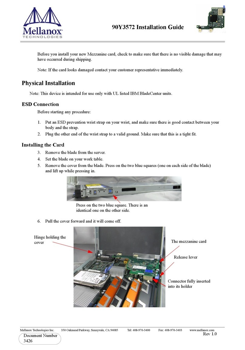 Mellanox Technologies 90Y3572 User manual