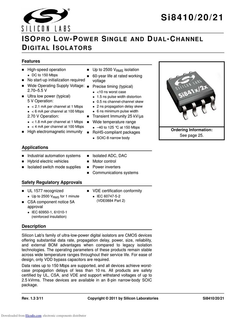 Silicon Laboratories Si8410 User manual
