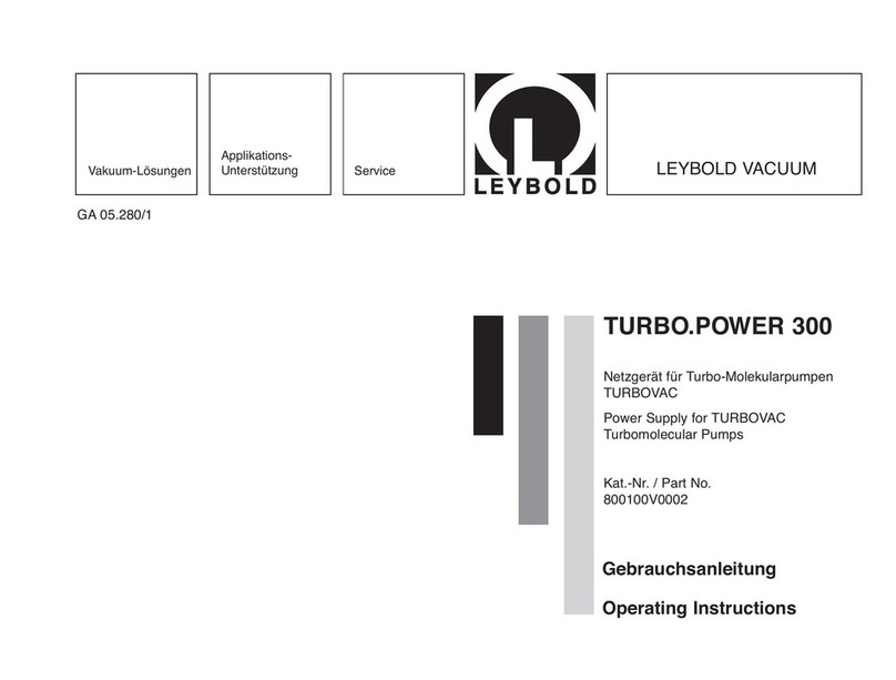 LEYBOLD TURBO.POWER 300 operating instructions