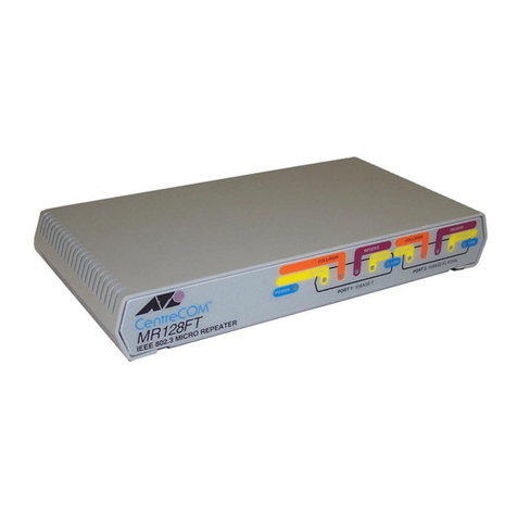 Allied Telesis CentreCOM AT-MR118FT user manual Allied Telesis CentreCOM AT-MR118FT user manual