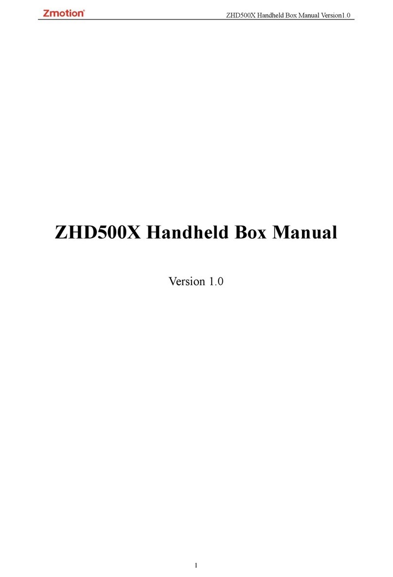 Zmotion ZHD500X User manual