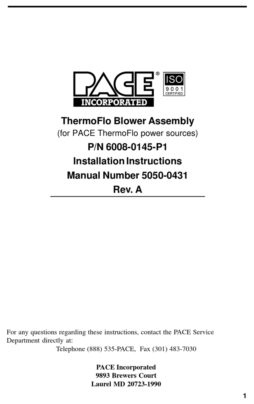 Pace ThermoFlo 6008-0145-P1 installation instructions