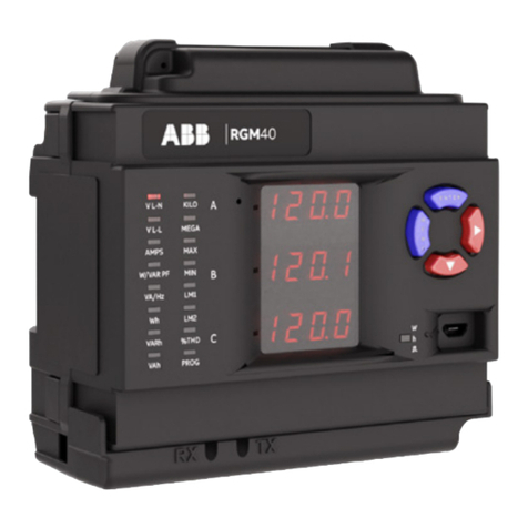 ABB RGM40 meter User manual