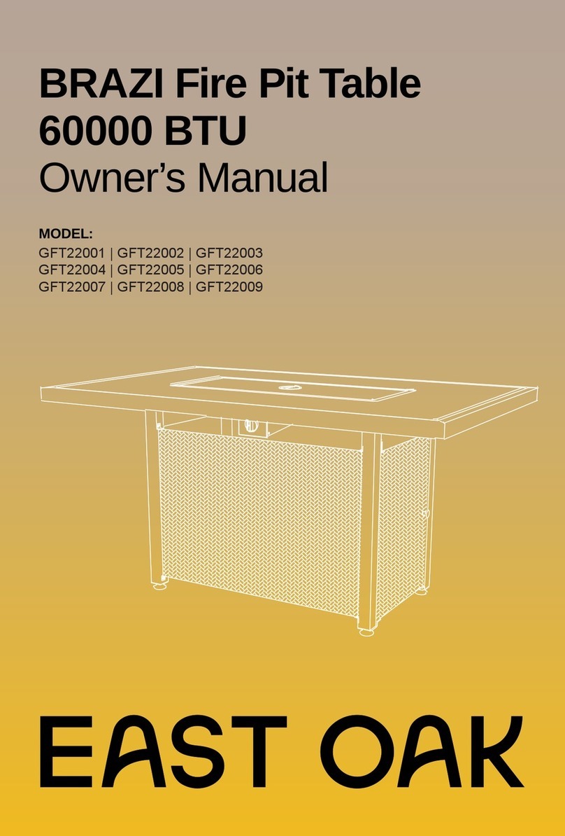 EAST OAK GFT22001 owner's manual EAST OAK GFT22001 owner's manual
