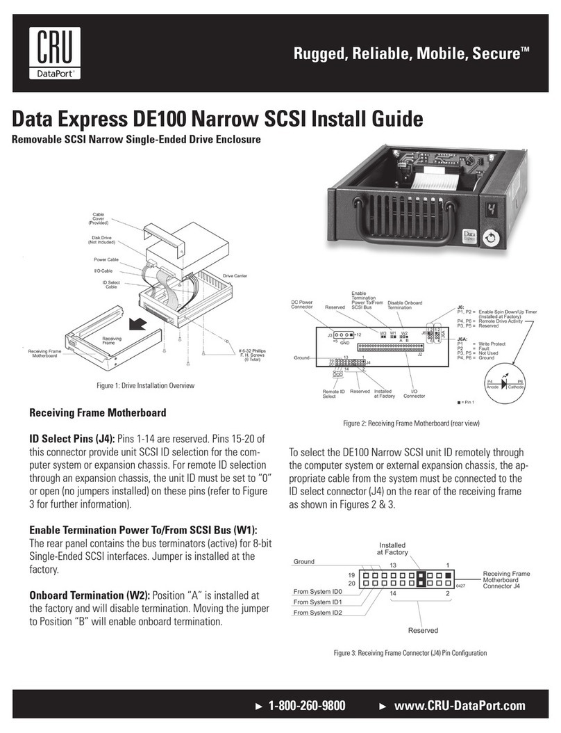 CRU Data Express DE100 User manual