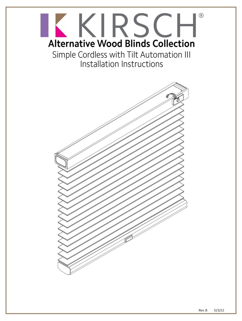 Kirsch Alternative Wood Blinds installation instructions