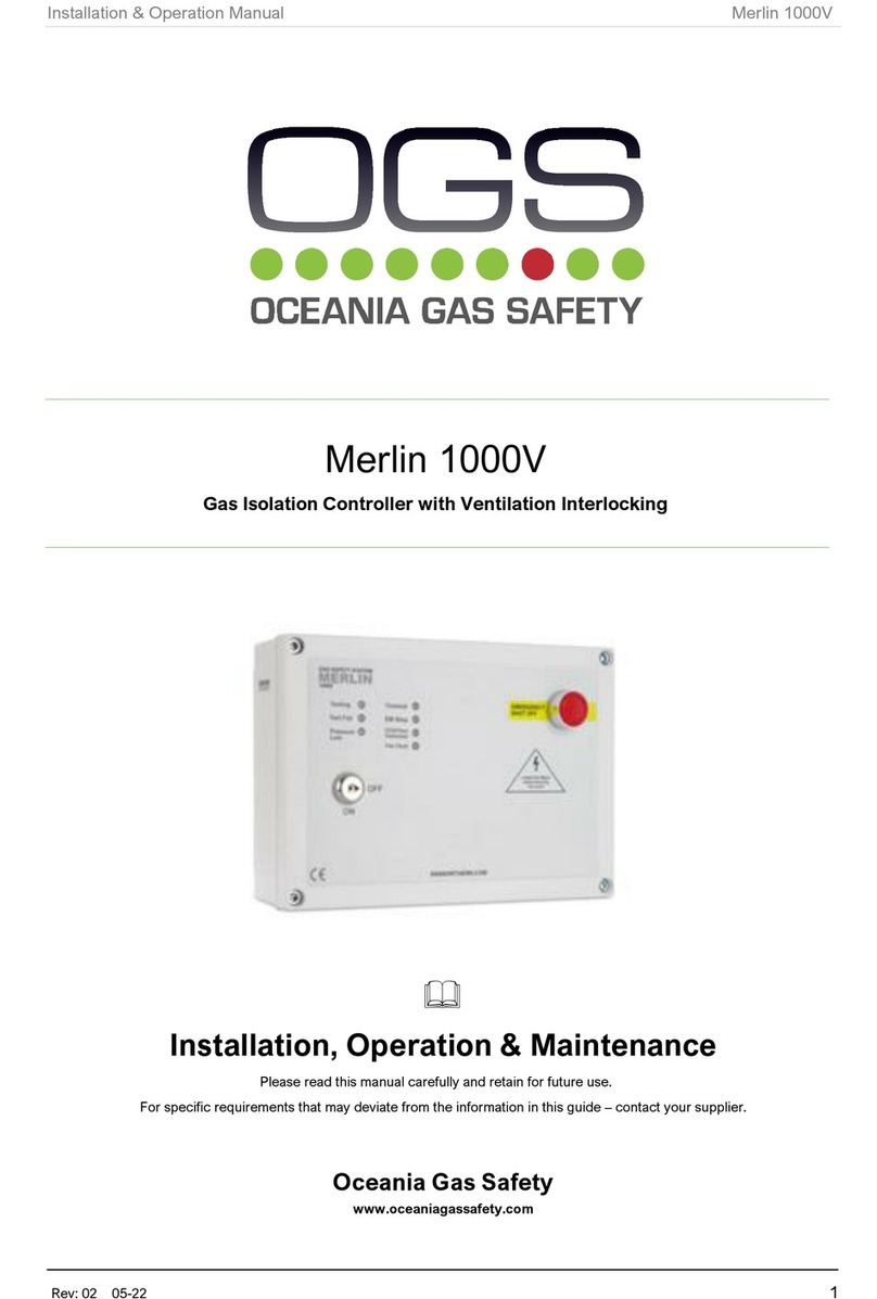 OGS Merlin 1000V Installation operation & maintenance
