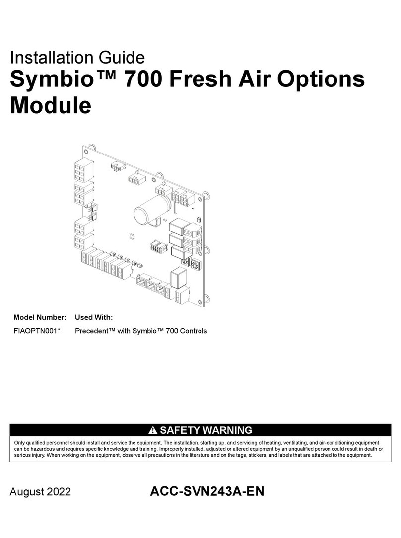 Trane Symbio 700 FIAOPTN001 Series installation guide Trane Symbio 700 FIAOPTN001 Series installation guide