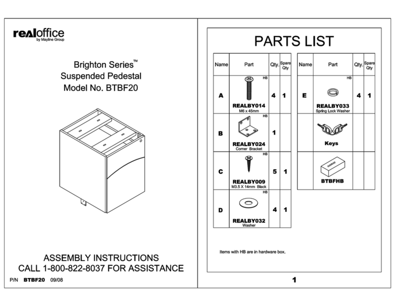 Mayline realoffice Brighton Series User manual
