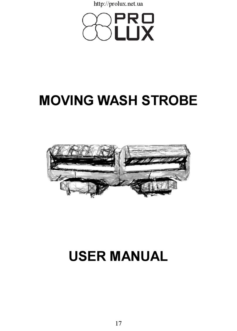Prolux MOVING WASH STROBE user manual