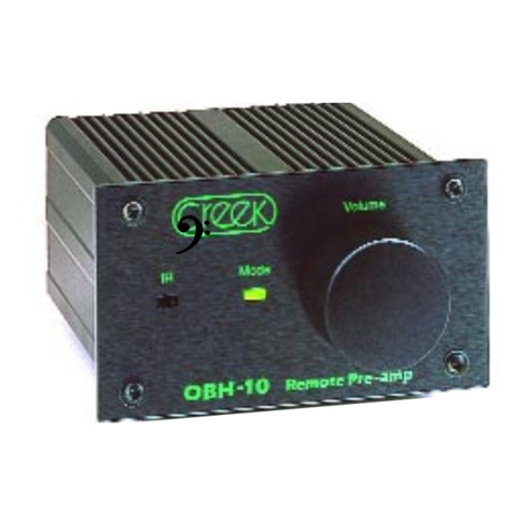 Creek Audio OBH-10 operating instructions