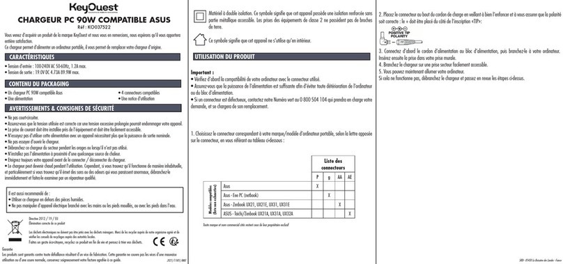 KeyOuest KO037522 quick start guide