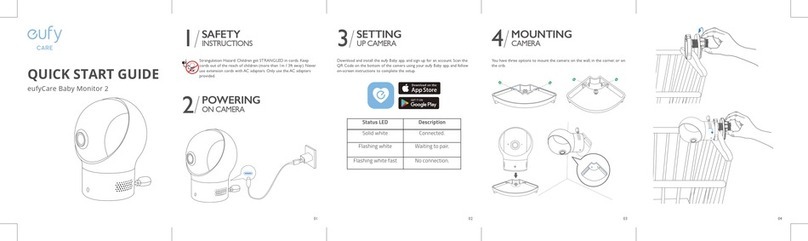 EUFY eufyCare Baby Monitor 2 quick start guide