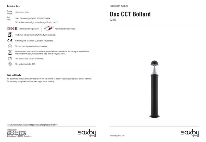 Saxby 92310 instruction manual