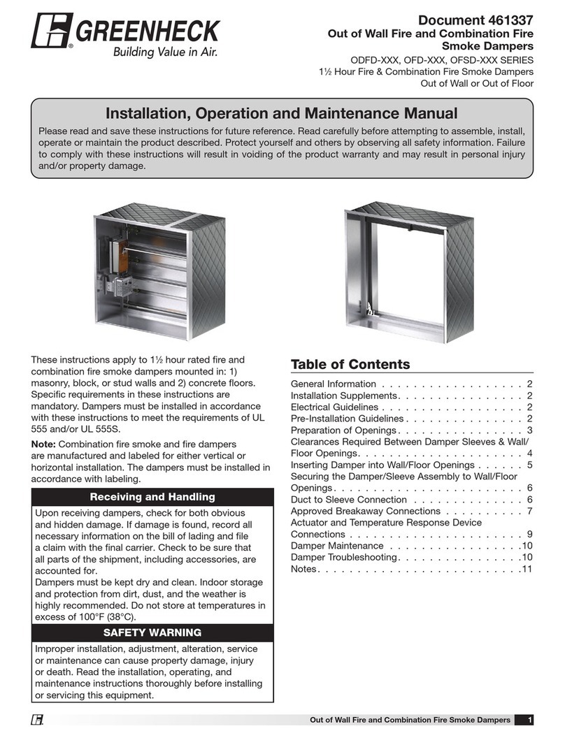 Greenheck ODFD Series User manual