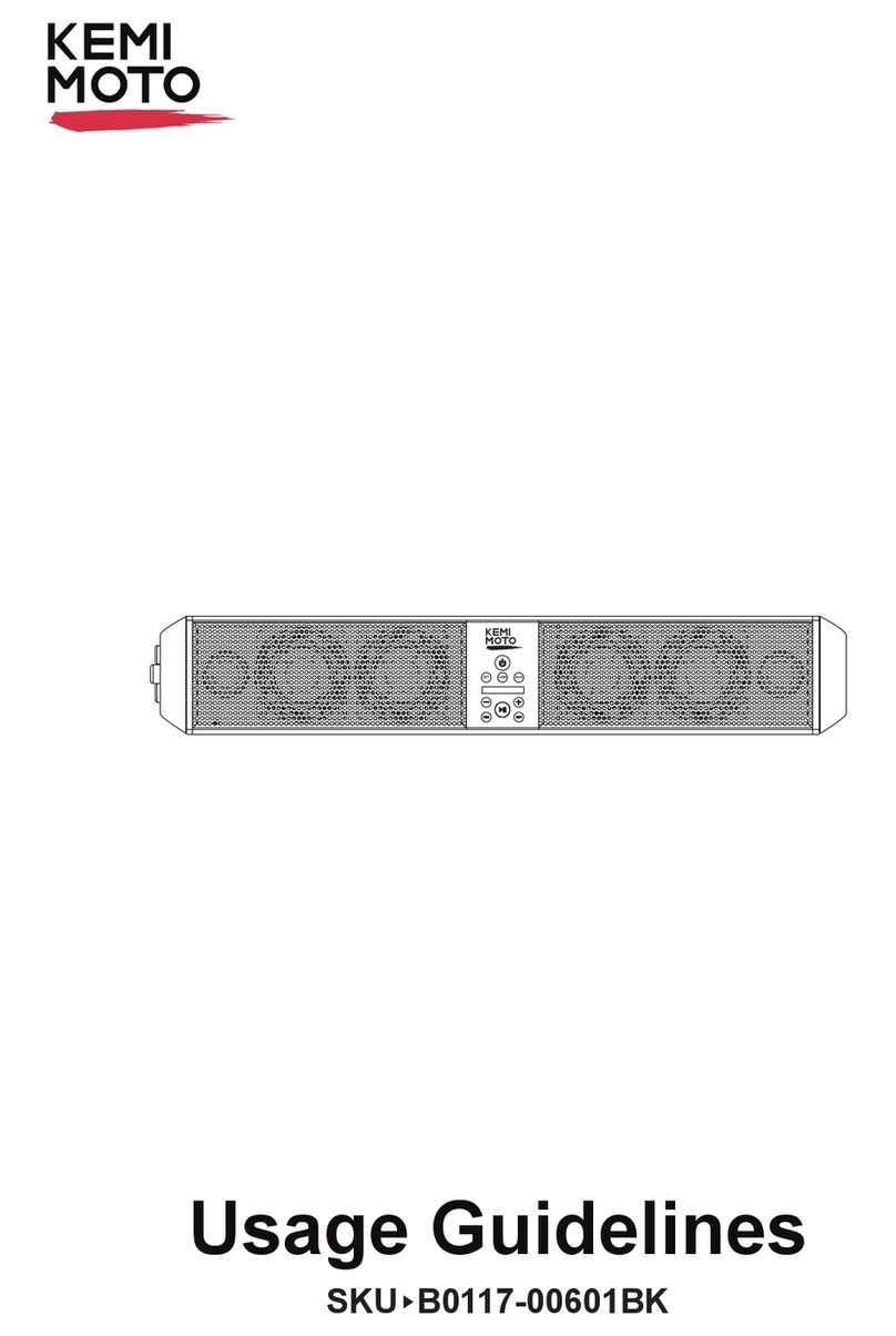 Kemimoto B0117-00601BK manual