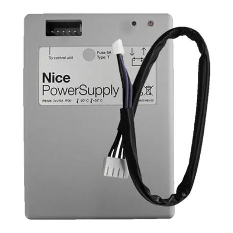 Nice PS 124 Instructions and warnings for installation and use